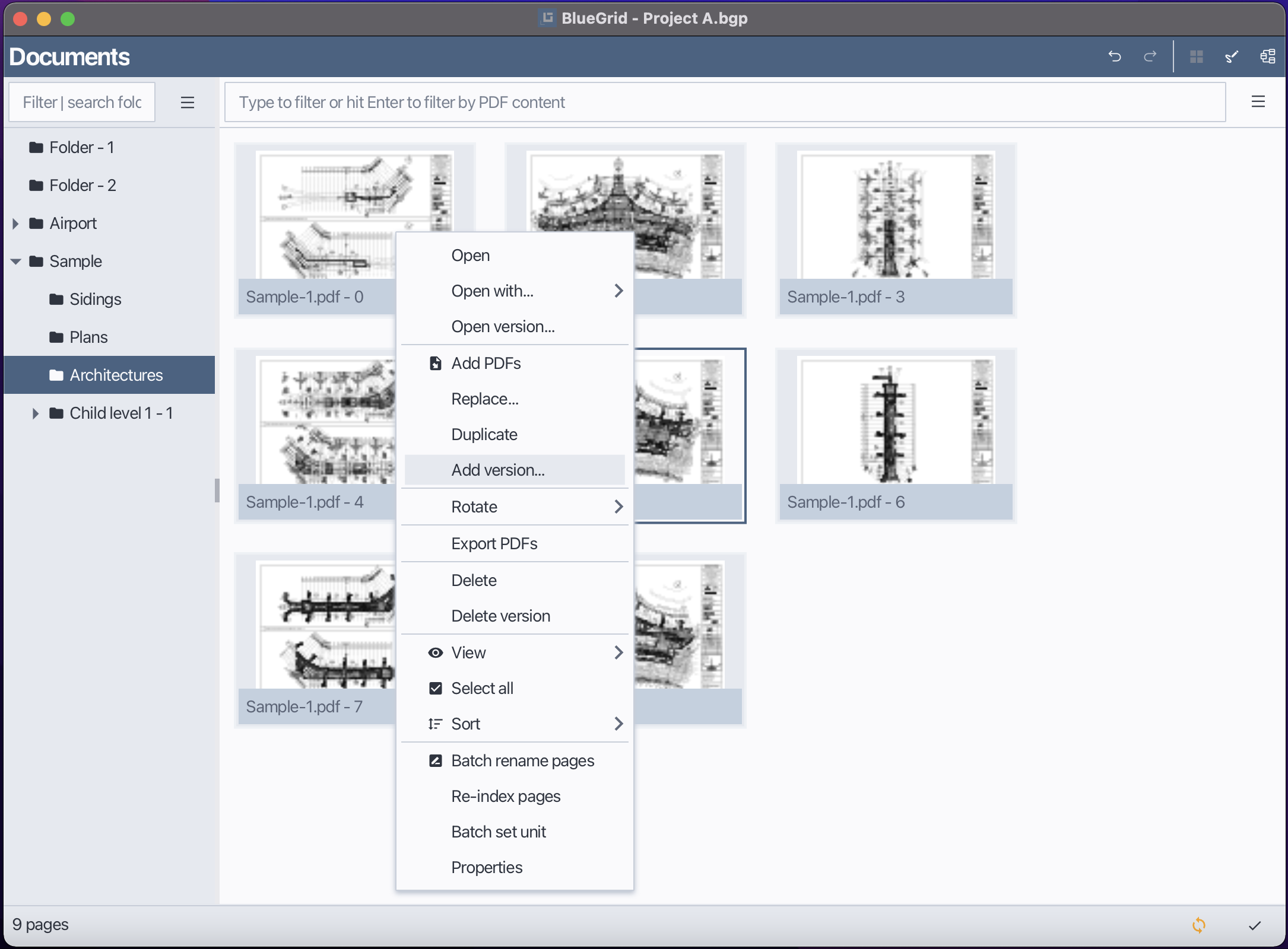 Add version to a page