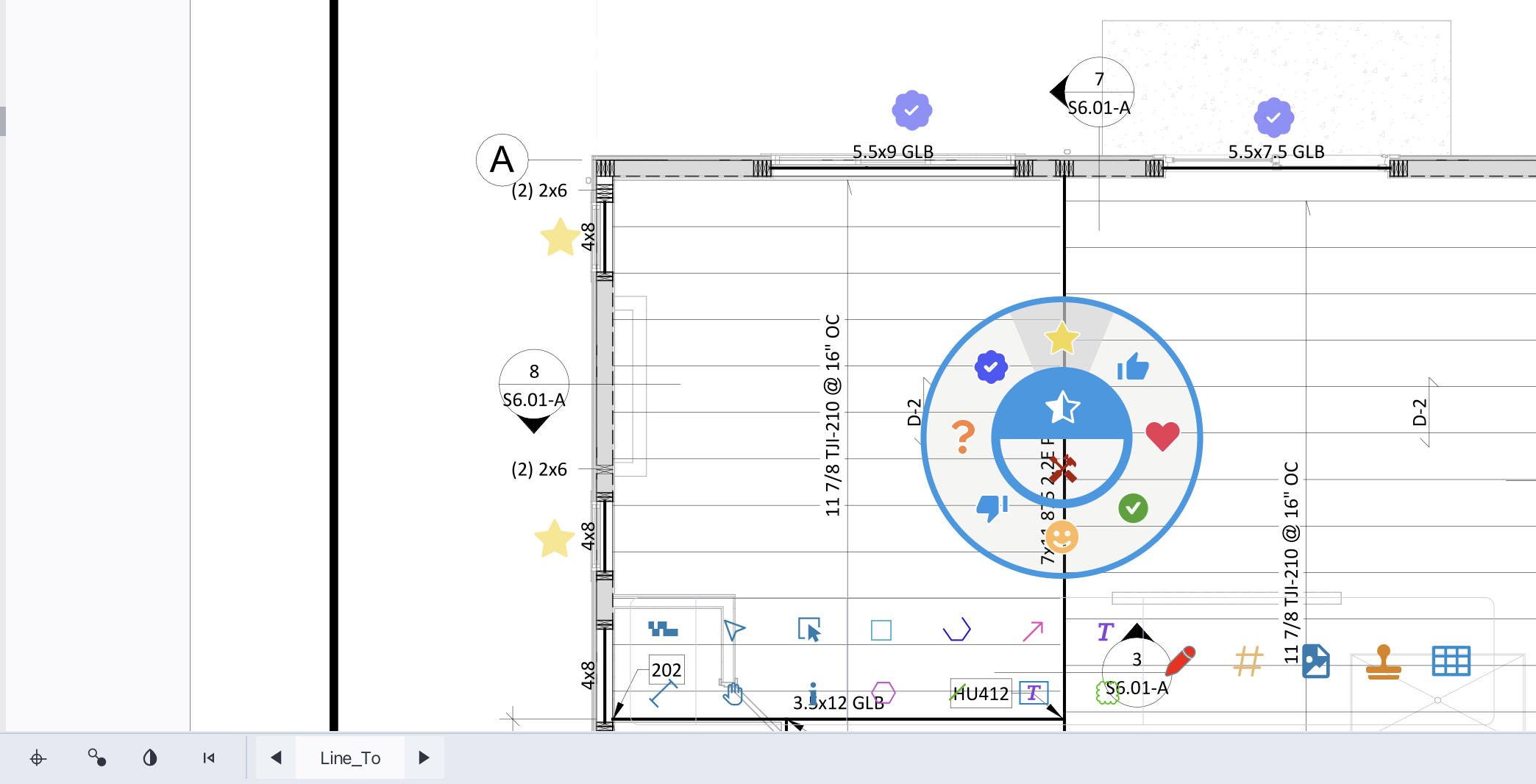 Add stamp to drawing